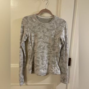 Lululemon Its Rulu run long sleeve - grey camo